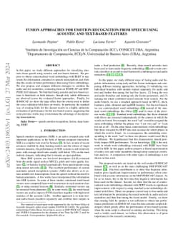 Fusion approaches for emotion recognition from speech using acoustic and
  text-based features