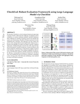 CheckEval: A reliable LLM-as-a-Judge framework for evaluating text generation using checklists
