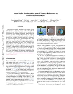 ImageNet-D: Benchmarking Neural Network Robustness on Diffusion
  Synthetic Object