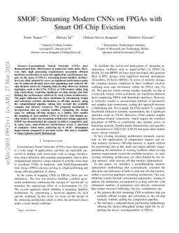 SMOF: Streaming Modern CNNs on FPGAs with Smart Off-Chip Eviction