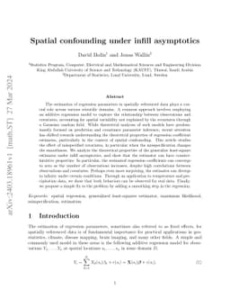 Spatial confounding under infill asymptotics