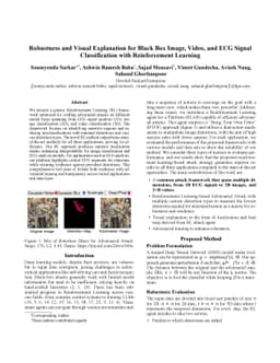 Robustness and Visual Explanation for Black Box Image, Video, and ECG
  Signal Classification with Reinforcement Learning