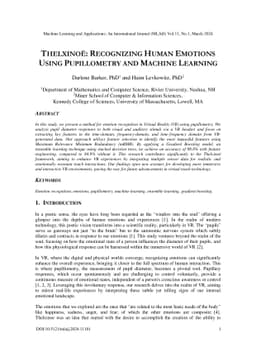 Thelxinoë: Recognizing Human Emotions Using Pupillometry and Machine
  Learning