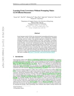 Learning From Correctness Without Prompting Makes LLM Efficient Reasoner
