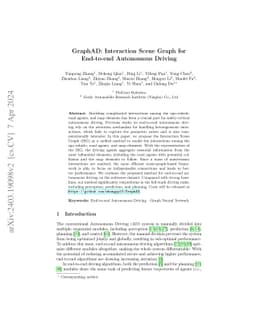 GraphAD: Interaction Scene Graph for End-to-end Autonomous Driving