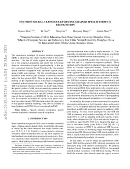 Emotion Neural Transducer for Fine-Grained Speech Emotion Recognition