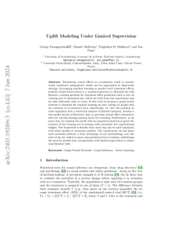Uplift Modeling Under Limited Supervision
