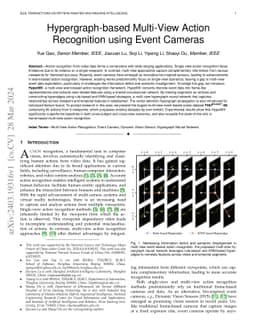 Hypergraph-based Multi-View Action Recognition using Event Cameras