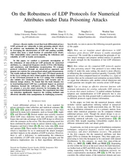 On the Robustness of LDP Protocols for Numerical Attributes under Data Poisoning Attacks