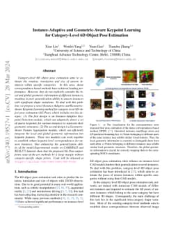 Instance-Adaptive and Geometric-Aware Keypoint Learning for
  Category-Level 6D Object Pose Estimation