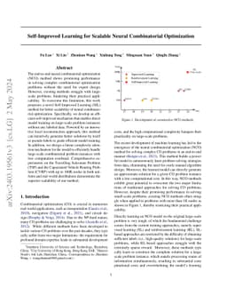 Self-Improved Learning for Scalable Neural Combinatorial Optimization