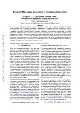 Semantic Map-based Generation of Navigation Instructions