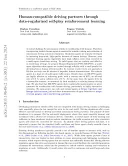 Human-compatible driving partners through data-regularized self-play
  reinforcement learning