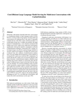 Cost-Efficient Large Language Model Serving for Multi-turn Conversations
  with CachedAttention