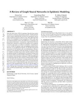 A Review of Graph Neural Networks in Epidemic Modeling