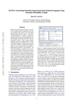 SLFNet: Generating Semantic Logic Forms from Natural Language Using
  Semantic Probability Graphs
