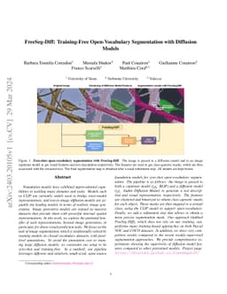 FreeSeg-Diff: Training-Free Open-Vocabulary Segmentation with Diffusion
  Models