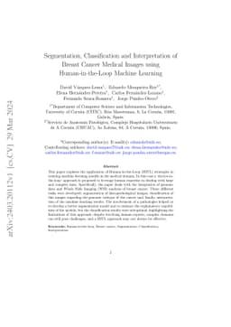 Segmentation, Classification and Interpretation of Breast Cancer Medical
  Images using Human-in-the-Loop Machine Learning