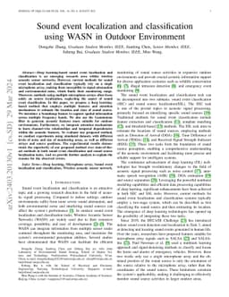 Sound event localization and classification using WASN in Outdoor
  Environment