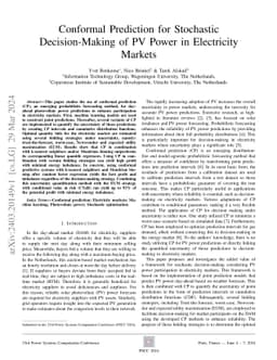 Conformal Prediction for Stochastic Decision-Making of PV Power in
  Electricity Markets