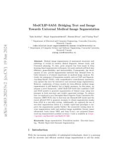 MedCLIP-SAM: Bridging Text and Image Towards Universal Medical Image
  Segmentation