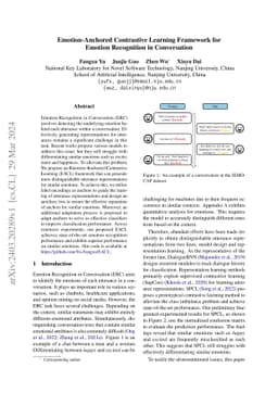 Emotion-Anchored Contrastive Learning Framework for Emotion Recognition
  in Conversation