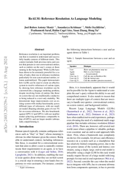 ReALM: Reference Resolution As Language Modeling