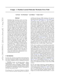 Grappa -- A Machine Learned Molecular Mechanics Force Field