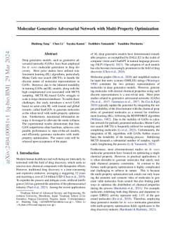 Molecular Generative Adversarial Network with Multi-Property
  Optimization