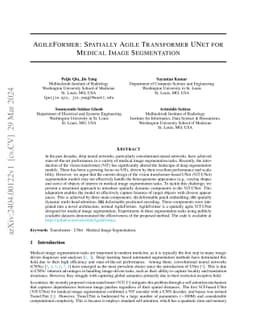 AgileFormer: Spatially Agile Transformer UNet for Medical Image
  Segmentation