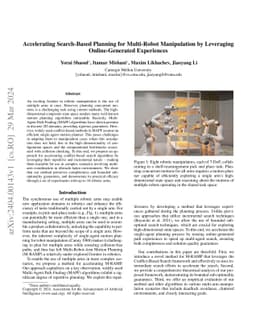 Accelerating Search-Based Planning for Multi-Robot Manipulation by
  Leveraging Online-Generated Experiences