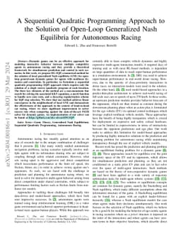 A Sequential Quadratic Programming Approach to the Solution of Open-Loop
  Generalized Nash Equilibria for Autonomous Racing
