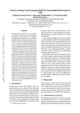 A Survey of using Large Language Models for Generating Infrastructure as
  Code