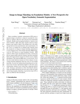 Image-to-Image Matching via Foundation Models: A New Perspective for
  Open-Vocabulary Semantic Segmentation