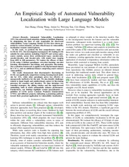 An Empirical Study of Automated Vulnerability Localization with Large
  Language Models