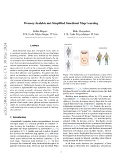 Memory-Scalable and Simplified Functional Map Learning