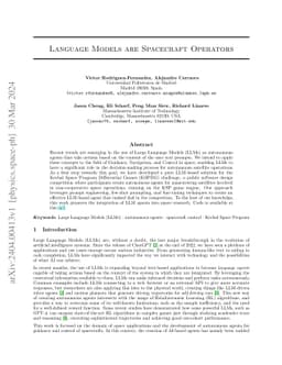 Language Models are Spacecraft Operators