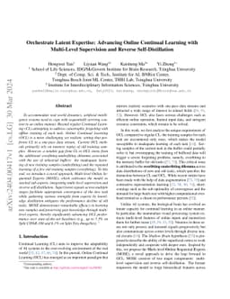 Orchestrate Latent Expertise: Advancing Online Continual Learning with
  Multi-Level Supervision and Reverse Self-Distillation