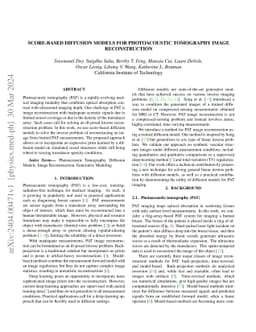 Score-Based Diffusion Models for Photoacoustic Tomography Image
  Reconstruction