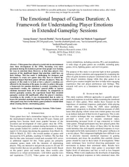 The Emotional Impact of Game Duration: A Framework for Understanding
  Player Emotions in Extended Gameplay Sessions