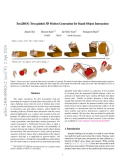 Text2HOI: Text-guided 3D Motion Generation for Hand-Object Interaction