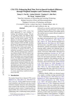 CM-TTS: Enhancing Real Time Text-to-Speech Synthesis Efficiency through
  Weighted Samplers and Consistency Models