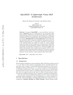 SpiralMLP: A Lightweight Vision MLP Architecture