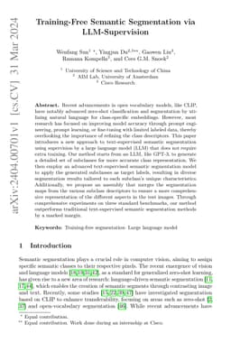 Training-Free Semantic Segmentation via LLM-Supervision