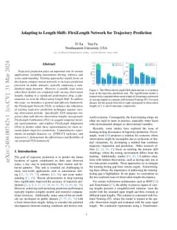 Adapting to Length Shift: FlexiLength Network for Trajectory Prediction