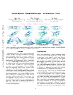 Towards Realistic Scene Generation with LiDAR Diffusion Models