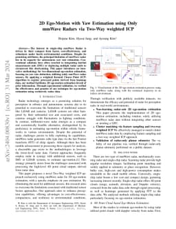2D Ego-Motion with Yaw Estimation using Only mmWave Radars via Two-Way
  weighted ICP