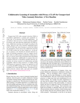 Collaborative Learning of Anomalies with Privacy (CLAP) for Unsupervised
  Video Anomaly Detection: A New Baseline