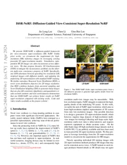 DiSR-NeRF: Diffusion-Guided View-Consistent Super-Resolution NeRF