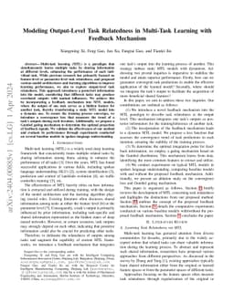 Modeling Output-Level Task Relatedness in Multi-Task Learning with
  Feedback Mechanism